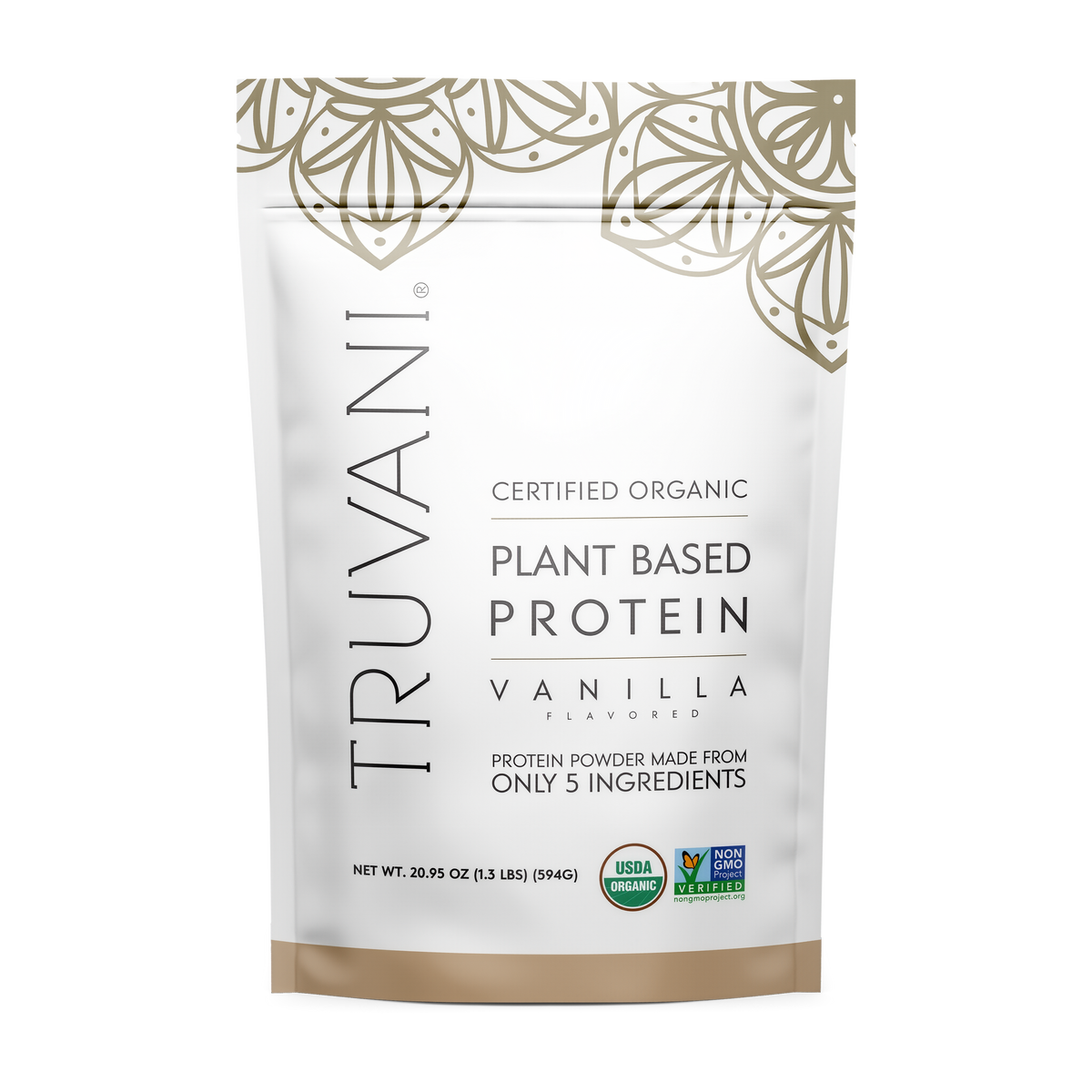 Truvani Organic Plant Based Protein Powder 20 Servings